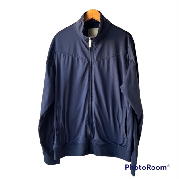 BENCH Navy Blue Zip Up Light Jacket Size XL - Picture 1 of 10